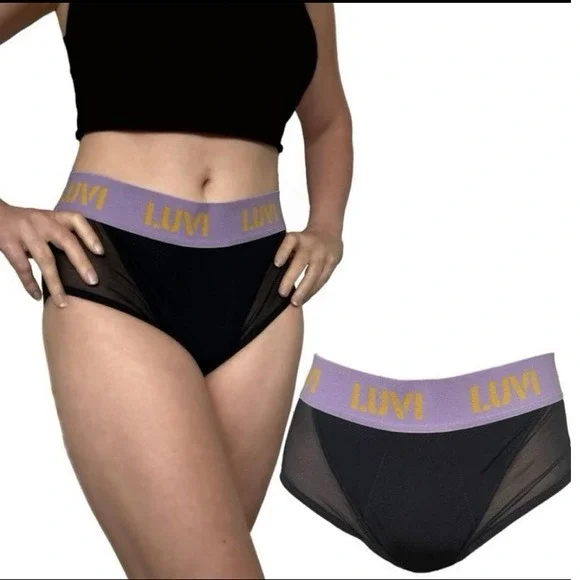 NEW LUVI Bamboo Reusable High Rise Underwear S Incontinence Postpartum Period - Picture 3 of 11